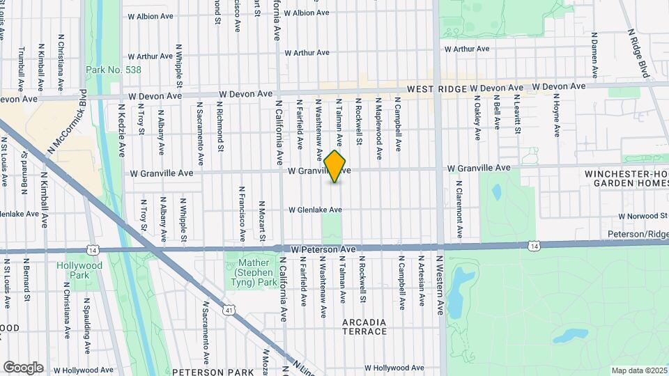 6130 N Talman Ave Mapa y Detalles de la Ubicación