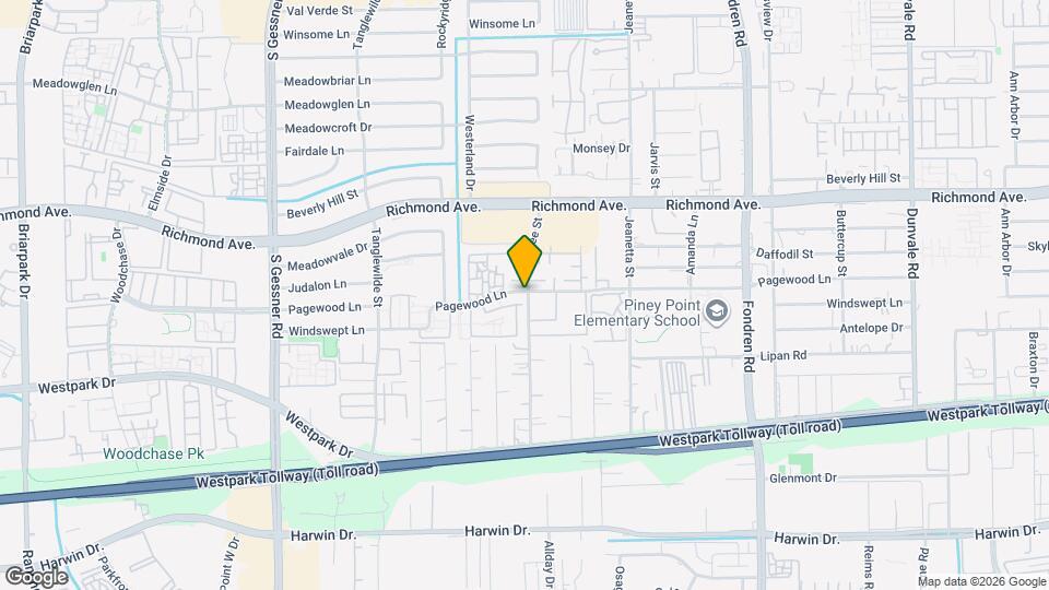 9317 Pagewood Ln Map and Location Details