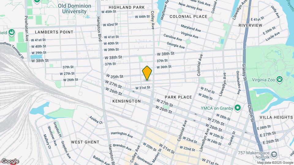 815 W 34th St Map and Location Details
