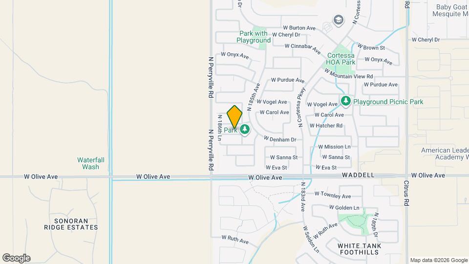 18606 W Sunnyslope Ln Map and Location Details