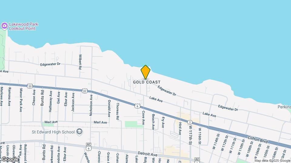 12520 Edgewater Dr Map and Location Details