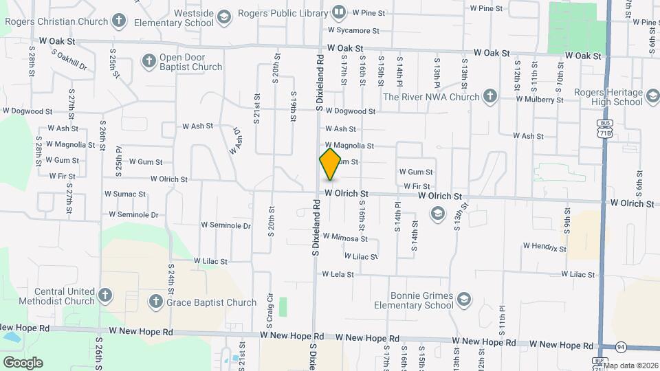 1715 W Olrich St Map and Location Details