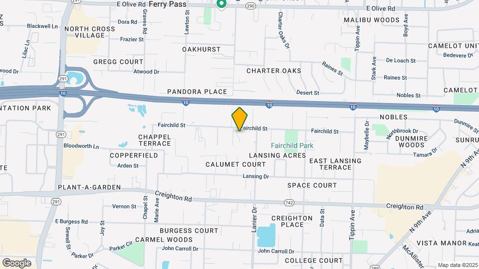 1705 Fairchild St Map and Location Details