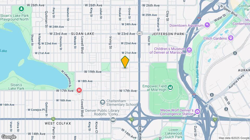 3115-3125 W 19th Ave Map and Location Details