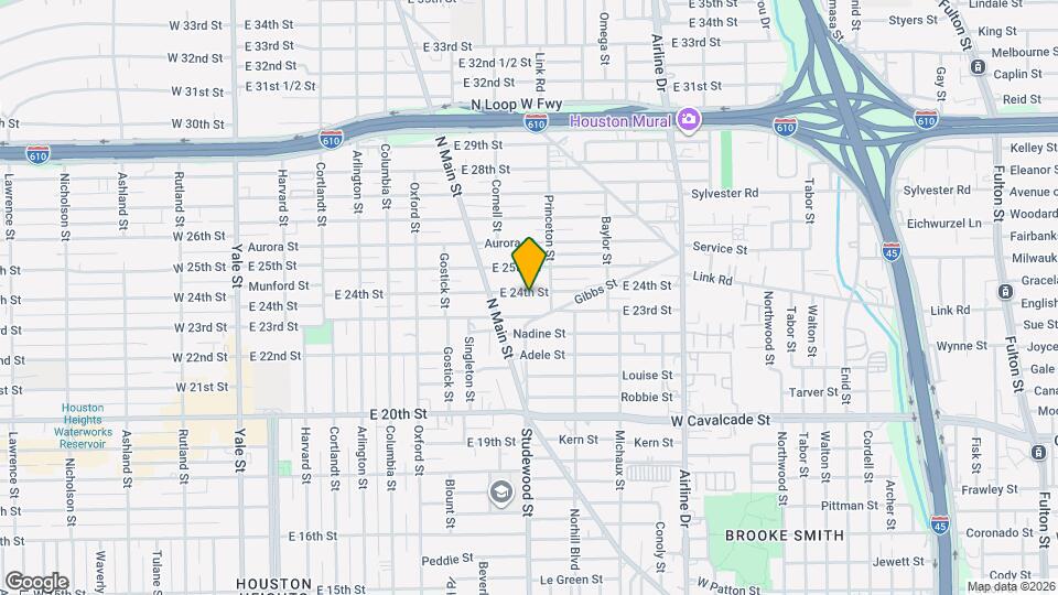 836 E 24th St Map and Location Details