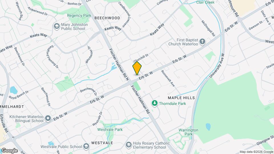 410 Erb St. W Map and Location Details