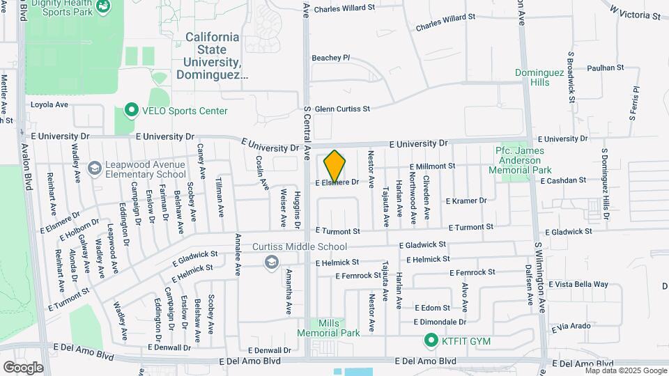 1342 E Elsmere Dr Map and Location Details