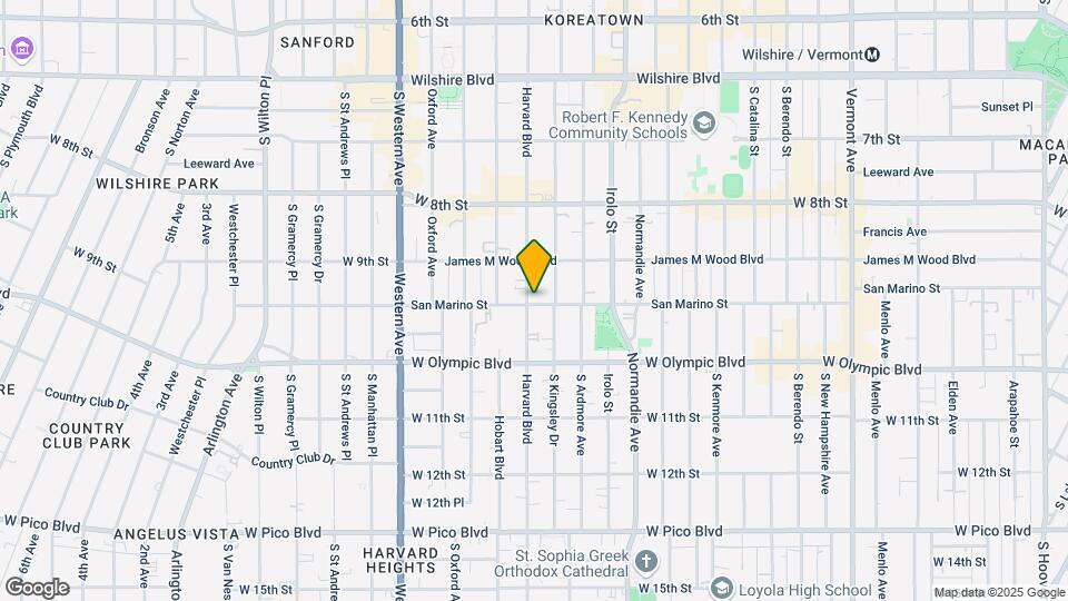 938 S Harvard Blvd Map and Location Details