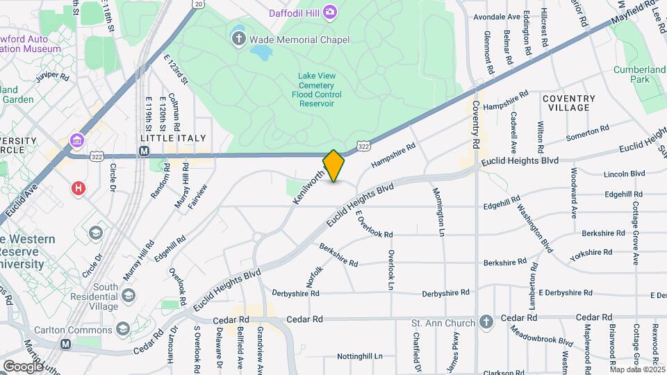 2552 Overlook Rd Map and Location Details