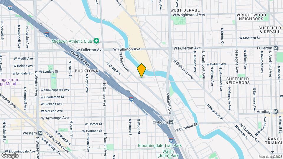 2215 N Elston Ave Map and Location Details