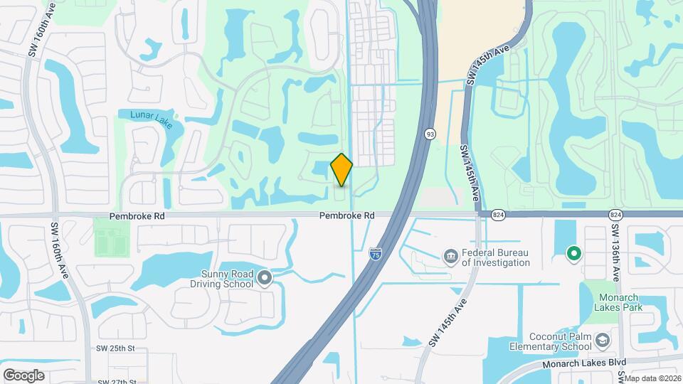 1646 SW 148th Terrace Map and Location Details