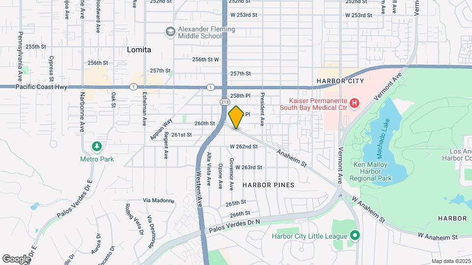 1660 Anaheim St Mapa y Detalles de la Ubicación