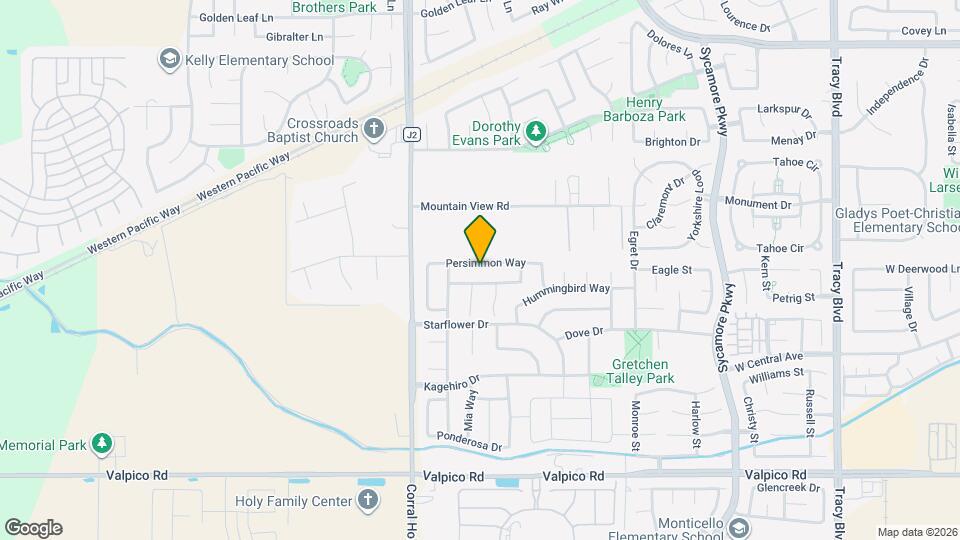 1830 Persimmon Way Map and Location Details