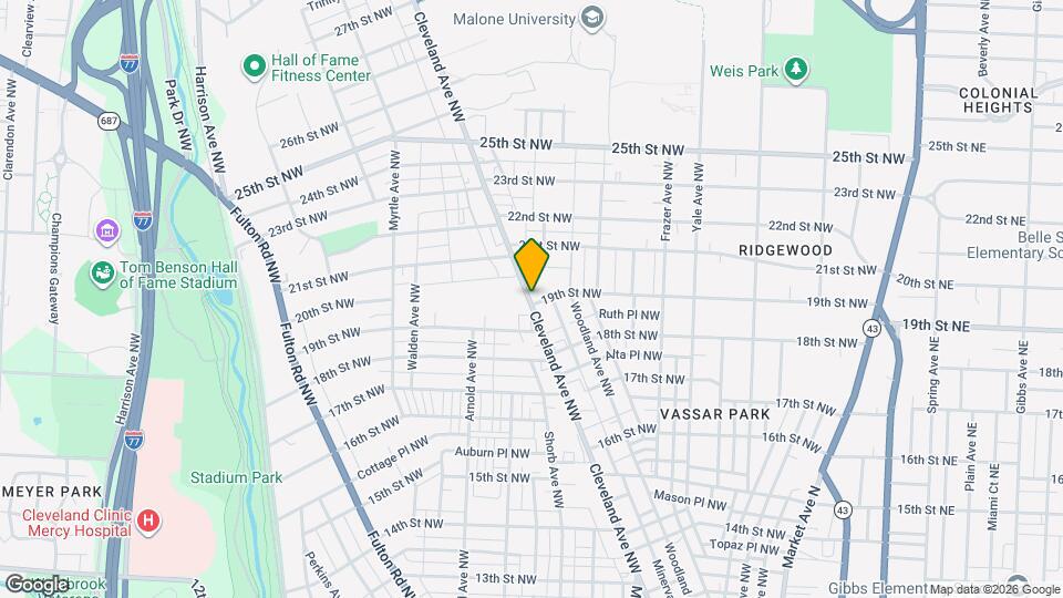 2004 Cleveland Ave NW Map and Location Details