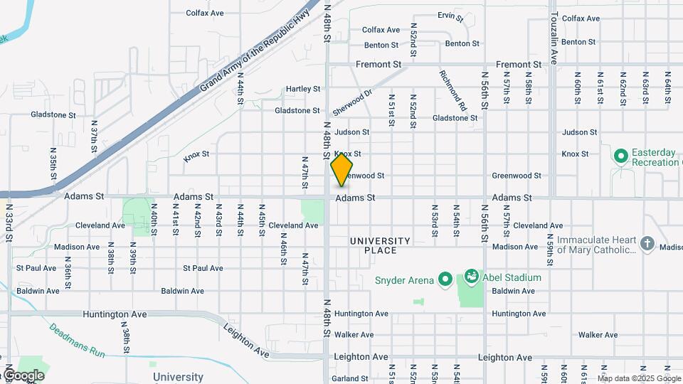 4834 Adams St Map and Location Details