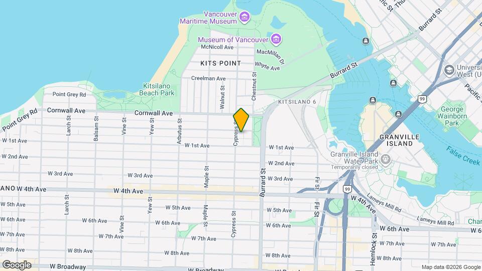 1608 Cypress St Map and Location Details