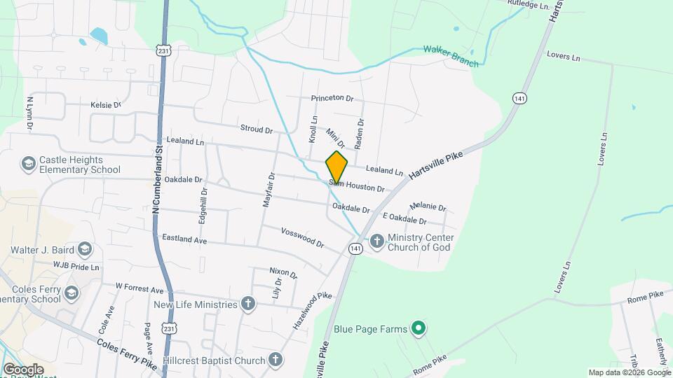 418 Sam Houston Dr, Unit A Map and Location Details