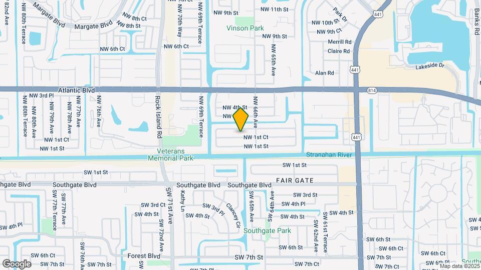6711 NW 1st Ct Mapa y Detalles de la Ubicación