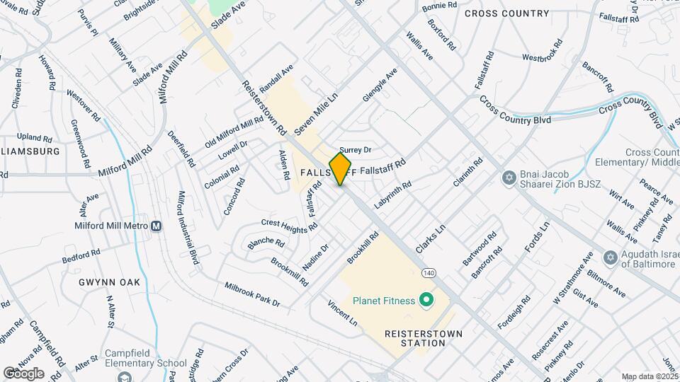 6924 Reisterstown Rd Map and Location Details