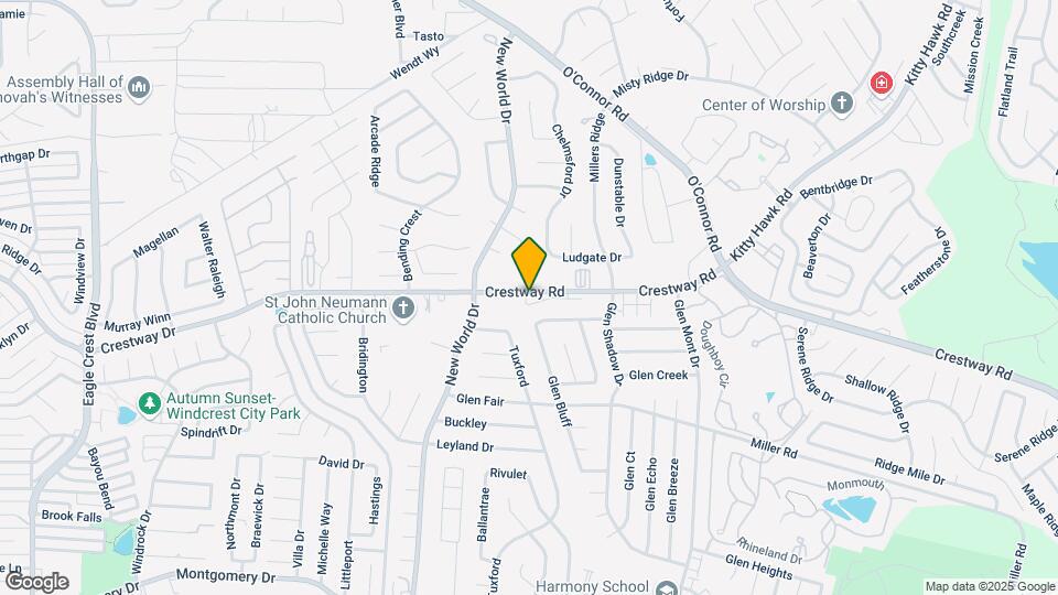 6910 Crestway Rd Map and Location Details