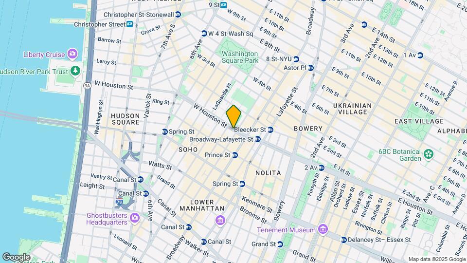25 W Houston St Map and Location Details