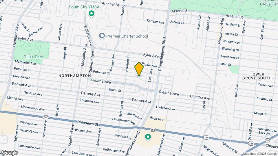 4953 Potomac St, Unit 1st Floor Map and Location Details