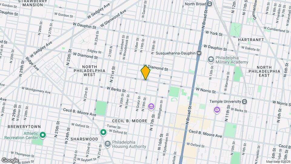 1956 N 18th St, Unit 2 Mapa y Detalles de la Ubicación
