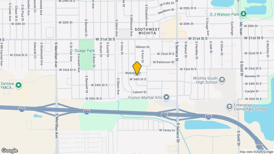 1620 W 34th St S Mapa y Detalles de la Ubicación