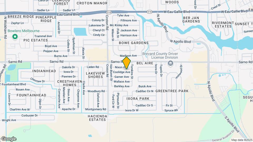1908 Coolidge Ave Map and Location Details