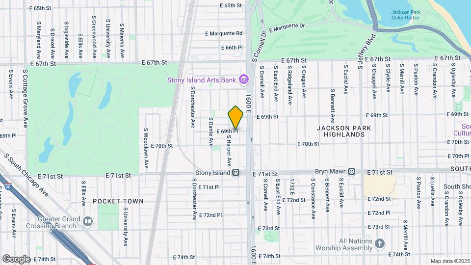 1509 E 69th Pl Mapa y Detalles de la Ubicación