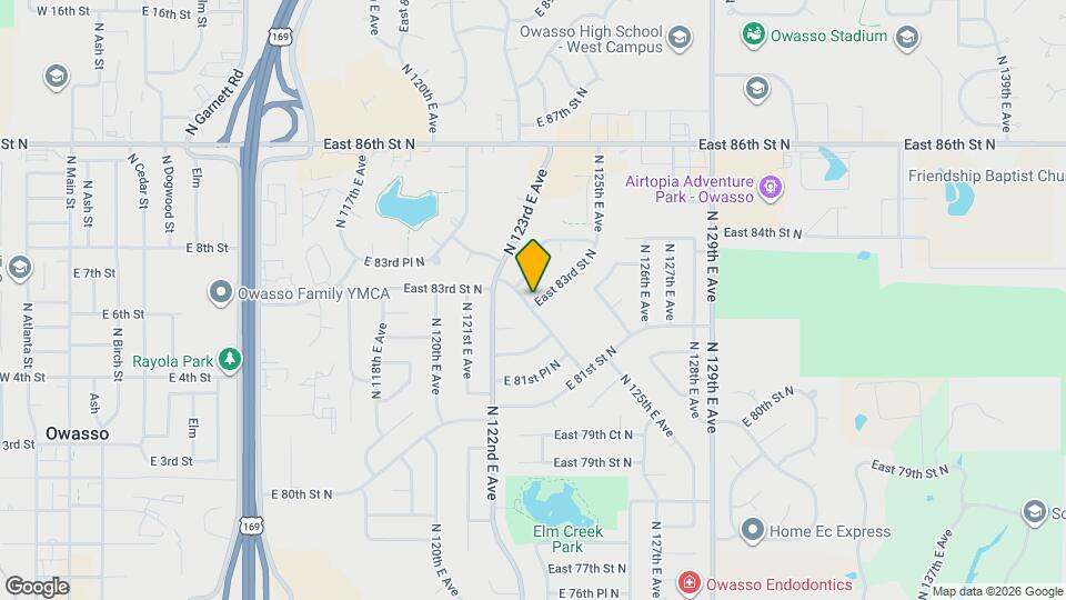 12405 East 83rd St N Map and Location Details