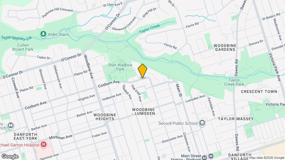 1001 Cosburn Ave. Map and Location Details