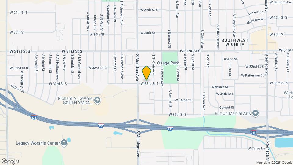 2318 W 33rd St S Map and Location Details