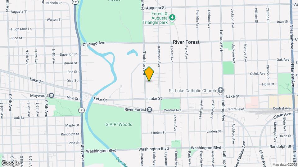 545 Thatcher Ave Map and Location Details