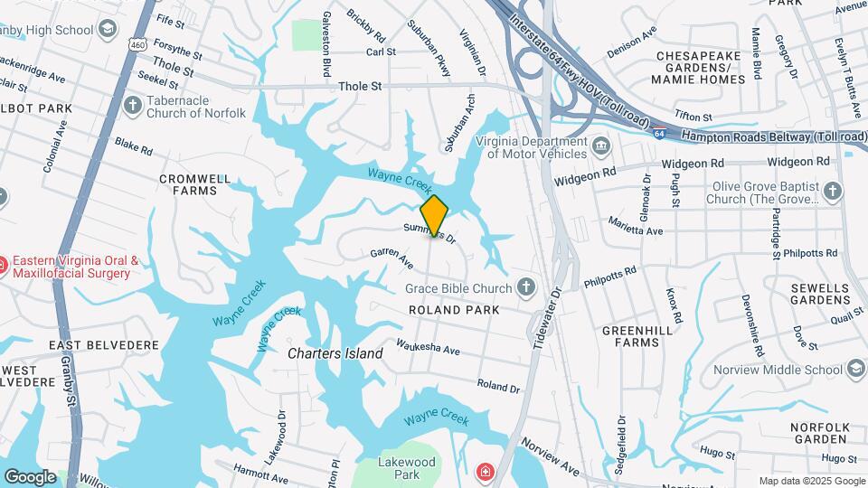 6440 Tappahannock Dr Map and Location Details