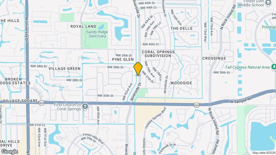 3700 Riverside Dr Map and Location Details