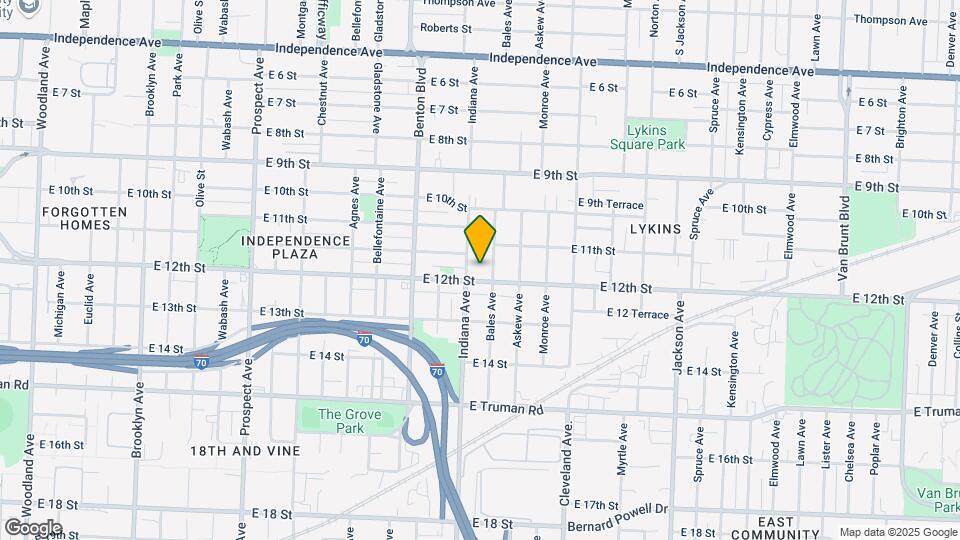 3404-3406 E 12th St Map and Location Details