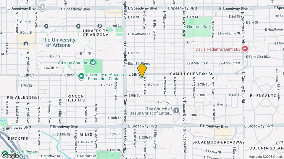 421- 425 N Olsen Mapa y Detalles de la Ubicación