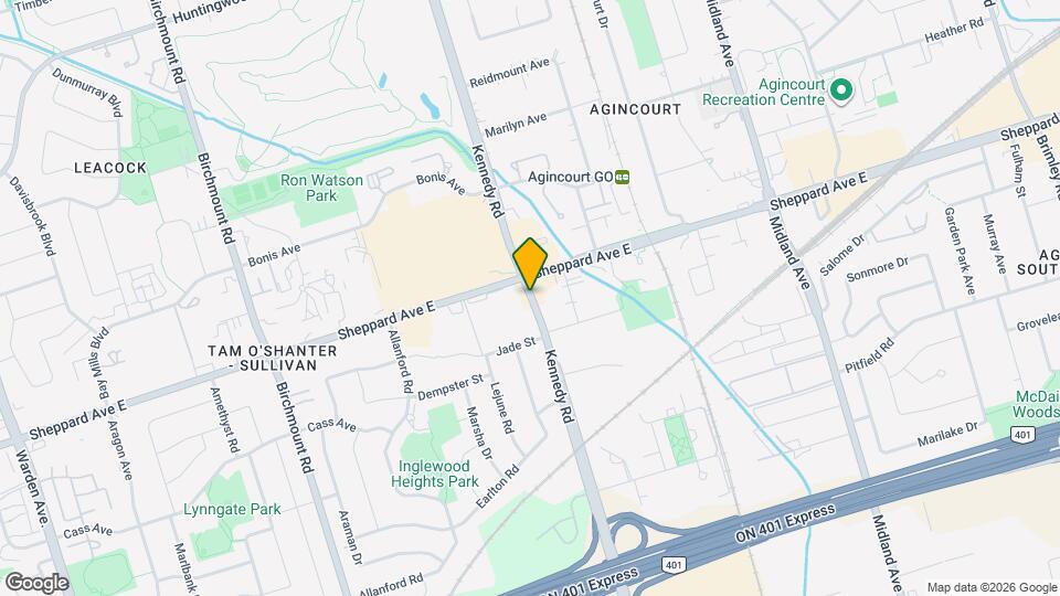 2250 Kennedy Rd, Unit 702 Map and Location Details