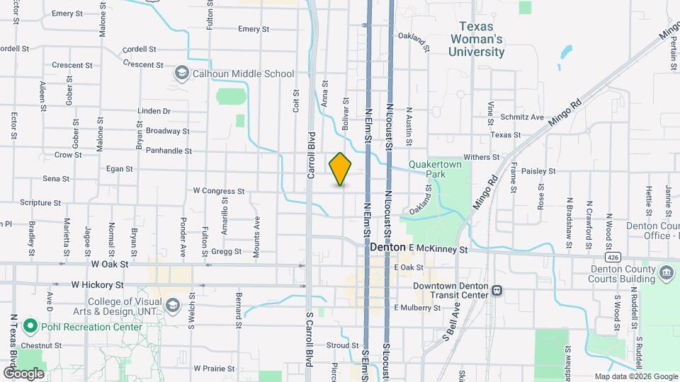 601 Bolivar St Map and Location Details