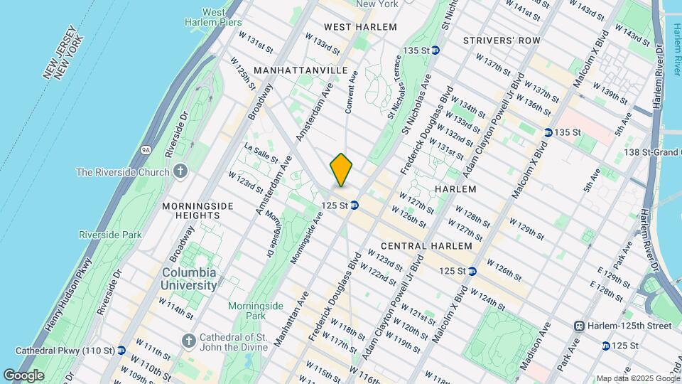 375 W 125th St Mapa y Detalles de la Ubicación