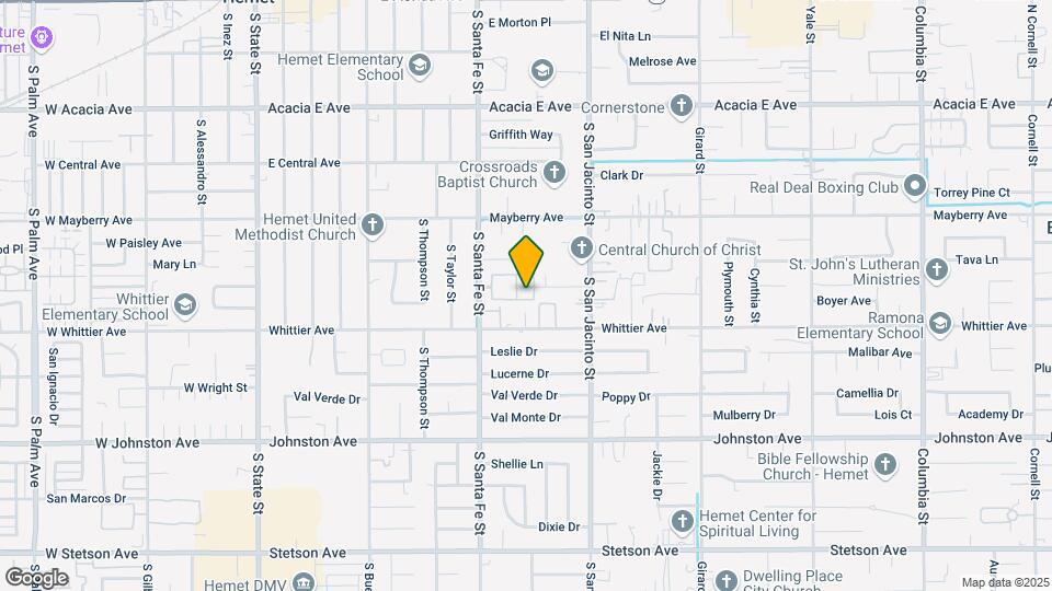 628 S Santa Fe St Map and Location Details