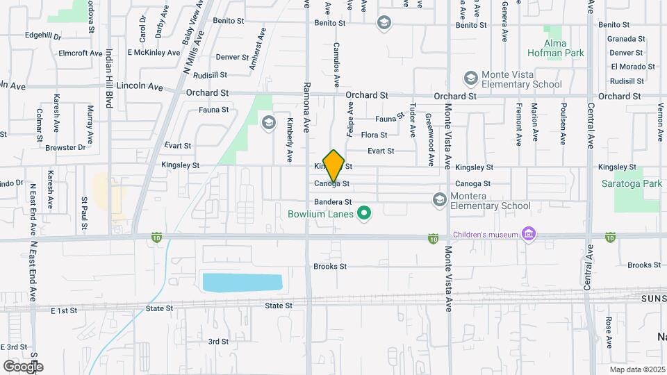 4575 Canoga St Map and Location Details