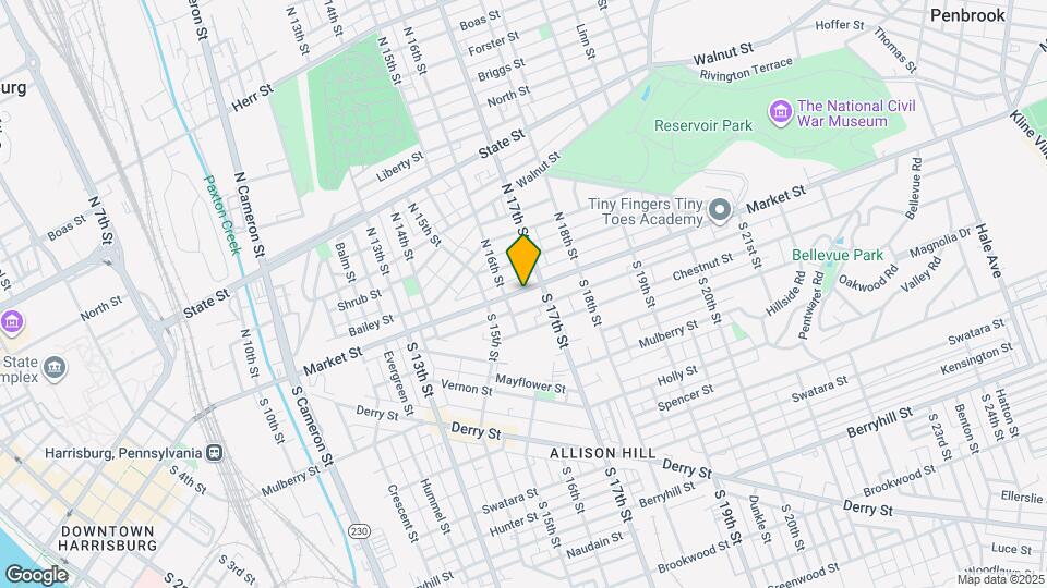 1623 Market St Map and Location Details