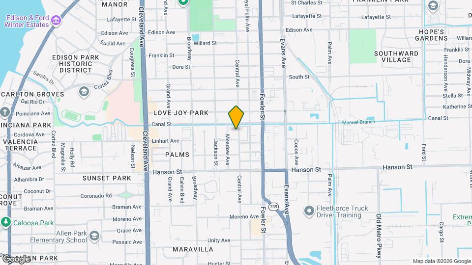 2822 Central Ave Map and Location Details