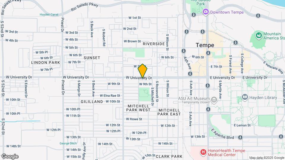 731 W University Dr Map and Location Details