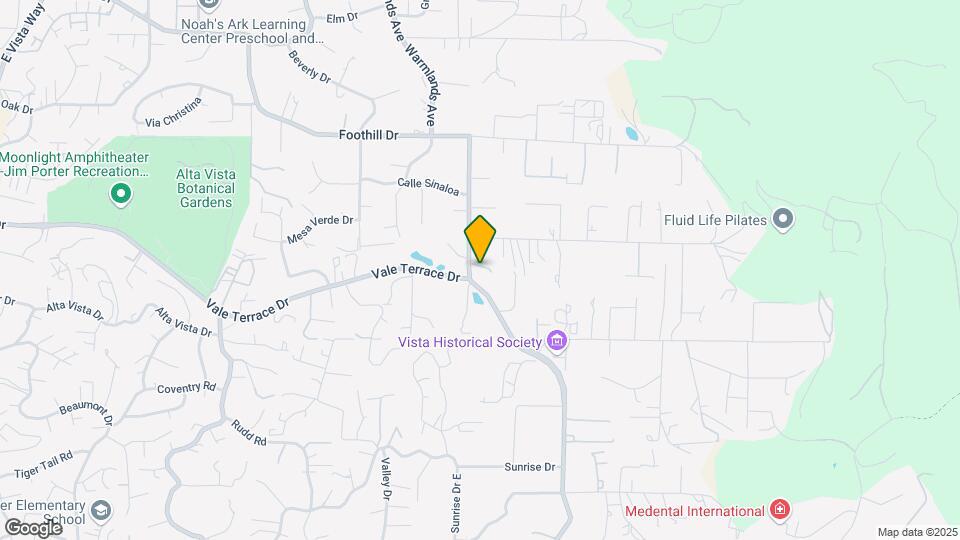 2136 Foothill Dr Mapa y Detalles de la Ubicación