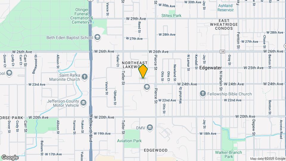 6915 W 24th Ave Map and Location Details