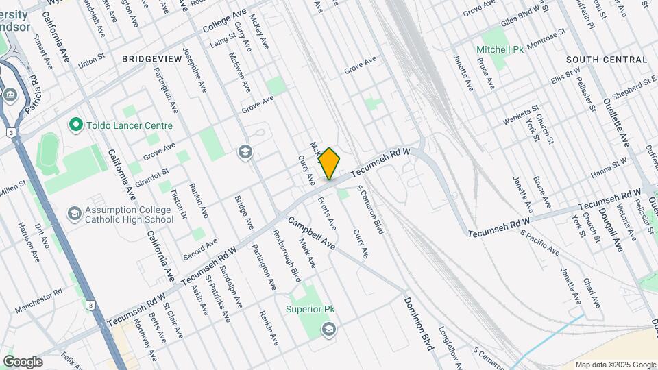 1414 Tecumseh Rd W Map and Location Details