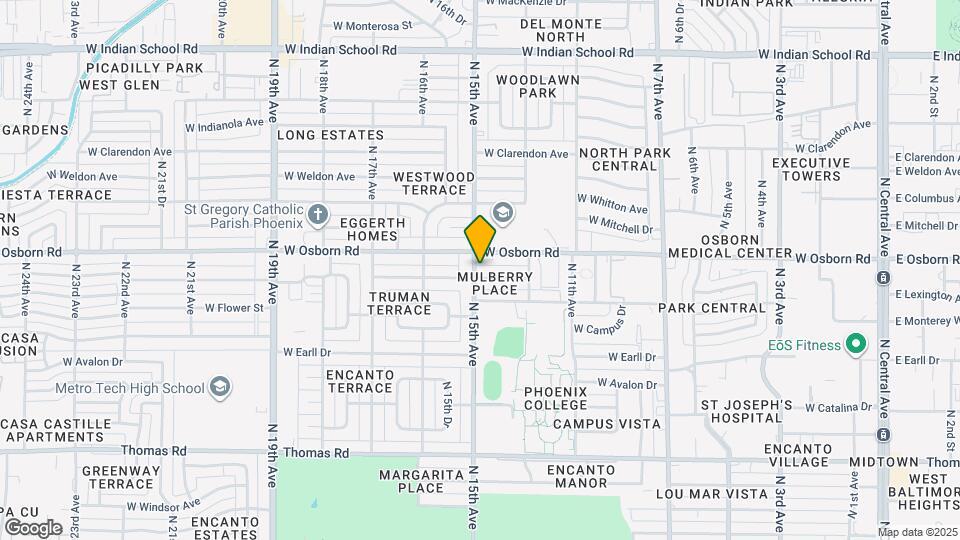 3327 N 15th Ave Mapa y Detalles de la Ubicación